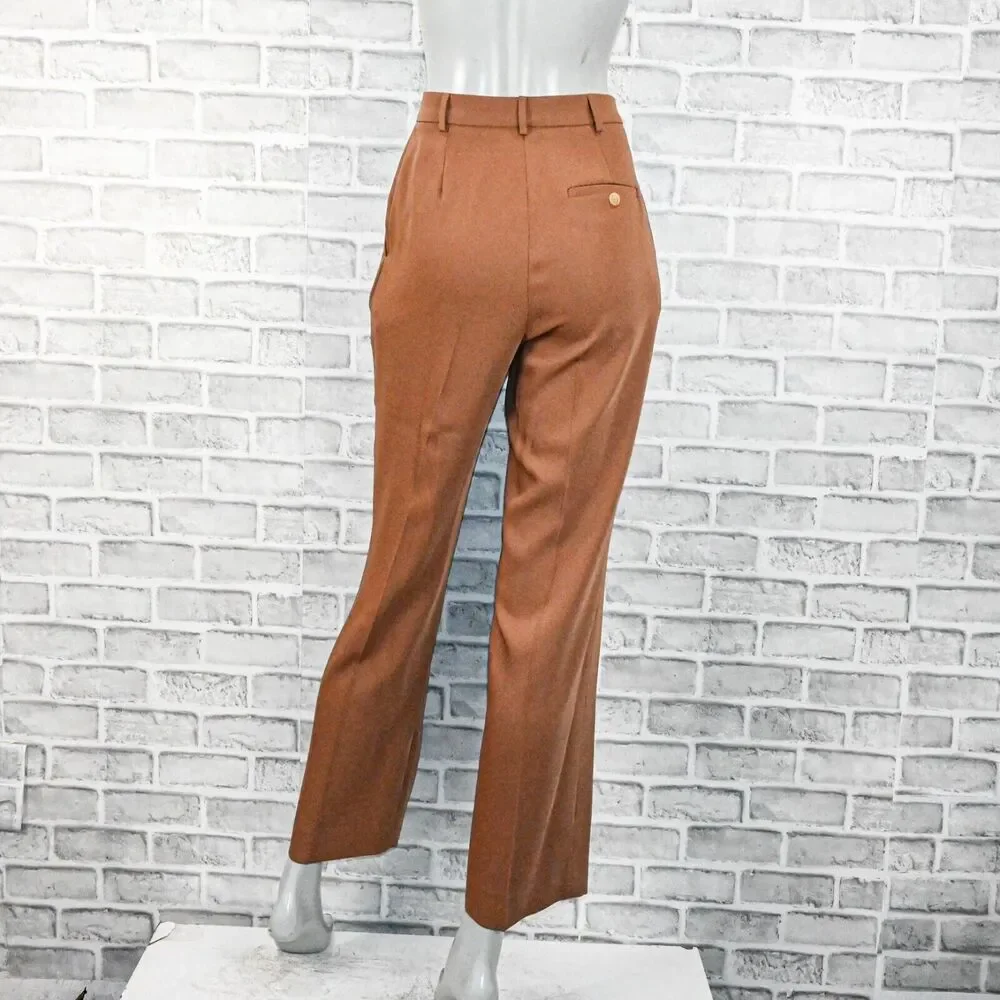 Frankie Shop Women's Isla Tailored Trouser Pants in brown size XS